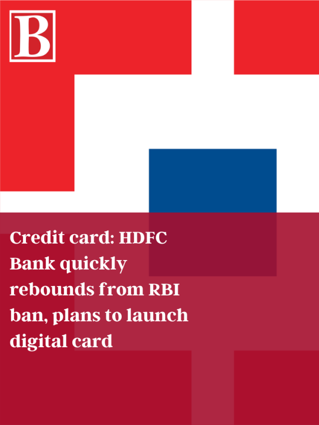 Credit Card Hdfc Bank Quickly Rebounds From Rbi Ban Plans To Launch Digital Card Business 8168