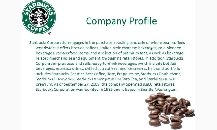 starbuck's company profile