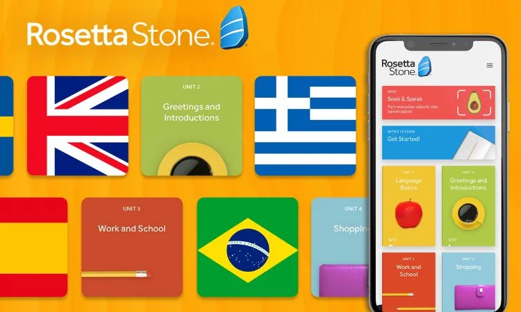 rosetta stone- one of the language learning apps