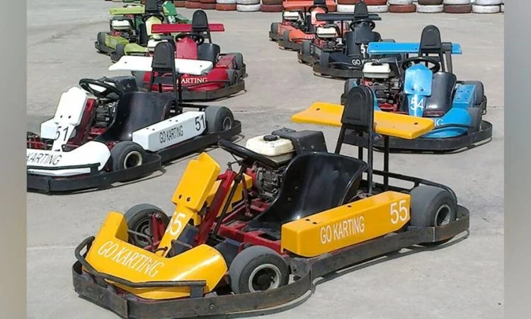 go-karting at f9 go-karting, gurgaon