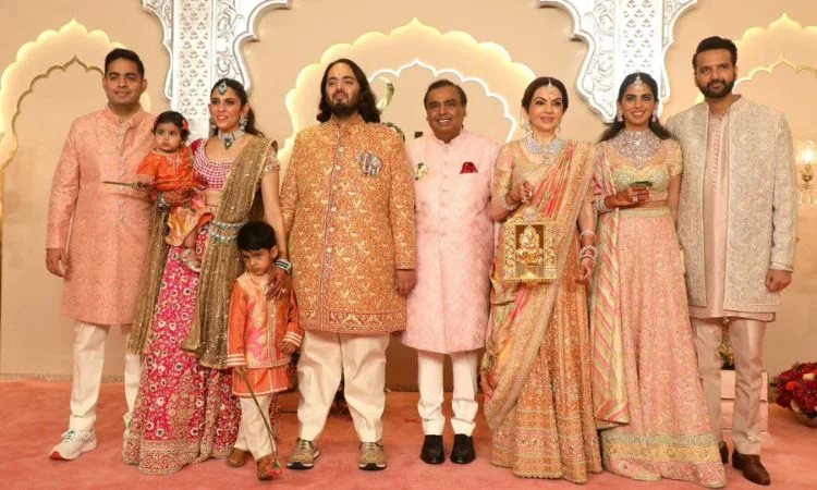 nita ambani with her family