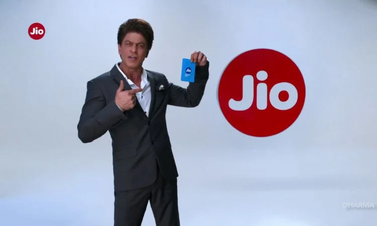 shah rukh khan reliance jio's ad